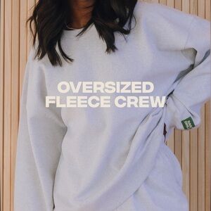 DAILY DRILLS FLEECE CREW HEATHER GREY